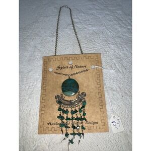 Turquoise(?) Necklace Spirit of Nature Native Southwest Handcrafted Design